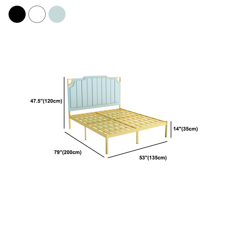 Letto a flusso aperto glam a letto standard con testiera imbottita
