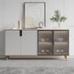 33.46"H Sideboard Glam Style Dining Server for Kitchen and Living Room Clearhalo 'buffet_sideboard' 'Buffets & Sideboards' 'furn' 'furn_buffet_sideboard' 'Furniture' 'Kitchen & Dining Furniture' 1200x1200_5b42dd59-8592-4ac7-8396-10505f70a0c8