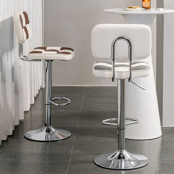 Modern Style Counter Stool Pu Leather Adjustable Height Bar Stool Clearhalo 'Bar Furniture' 'Bar Stools' 'bar_stools' 'furn' 'furn_bar_stools' 'Furniture' 'Kitchen & Dining Furniture' 1200x1200_5b4391a4-ad78-436f-9d74-4bd539232d43