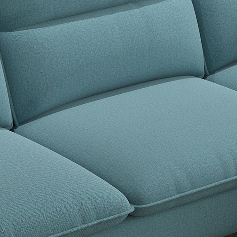 Scandinavo da 30,7 "H di divano e chaise del braccio quadrato di lino per l'appartamento