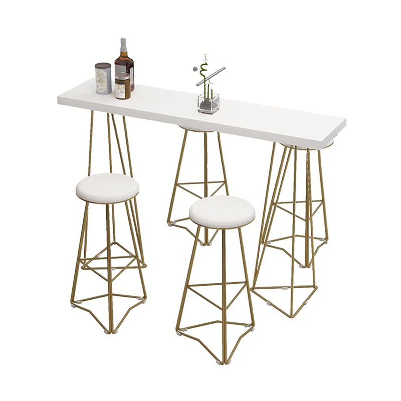 Glam Style Bar Table Rectangle Solid Wood Bar Dining Table for Living Room Clearhalo 'Bar Furniture' 'Bar Tables' 'bar_tables' 'furn' 'furn_bar_tables' 'Furniture' 'Kitchen & Dining Furniture' 1200x1200_5b442517-90f2-4e2d-b748-946bae0a8de2