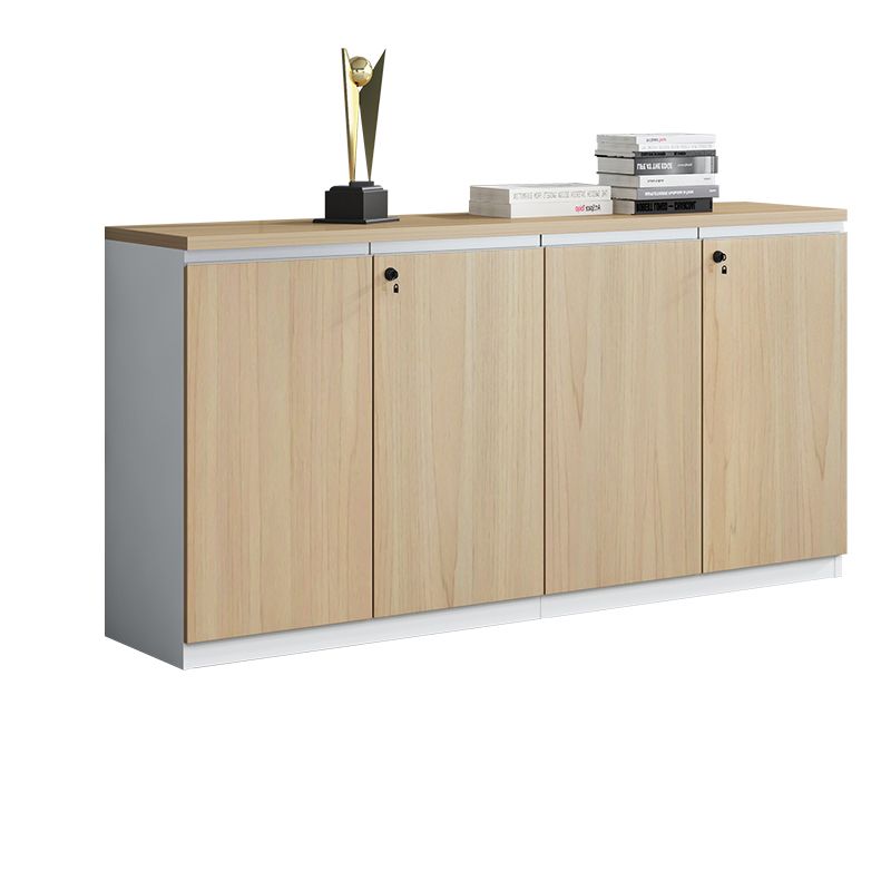 Archivo de madera de archivos laterales de estilo nórdico con almacenamiento de bloqueo