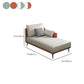 Modern Faux Leather Chaise, One Armed Recessed Arms Lounge Chair with Pillows Clearhalo 'Chairs & Seating' 'Chaise Lounge' 'chaise_lounge' 'furn' 'furn_chaise_lounge' 'Furniture' 'Living Room Furniture' 1200x1200_5b470b5c-0192-4c57-a507-51620b8b3dbb