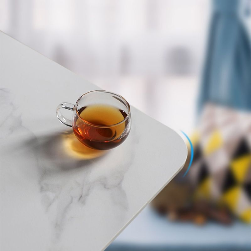 Bureau de bureau d'écriture rectangulaire Glam Bureau avec des jambes en métal