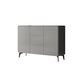 Contemporary Accent Cabinet Square Side Cabinet With Glass Top Clearhalo 'Cabinets & Chests' 'cabinets_chests' 'furn' 'furn_cabinets_chests' 'Furniture' 'Living Room Furniture' 1200x1200_5b4742f8-8c3f-44b9-889e-f29212bc6a7a