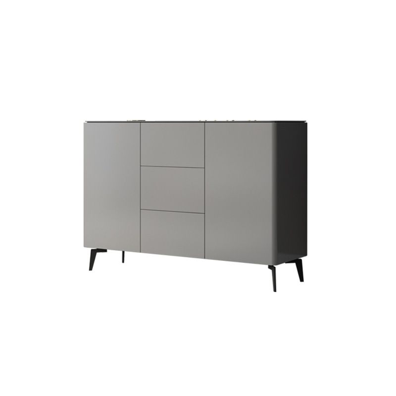 Contemporary Accent Cabinet Square Side Cabinet With Glass Top Clearhalo 'Cabinets & Chests' 'cabinets_chests' 'furn' 'furn_cabinets_chests' 'Furniture' 'Living Room Furniture' 1200x1200_5b4742f8-8c3f-44b9-889e-f29212bc6a7a