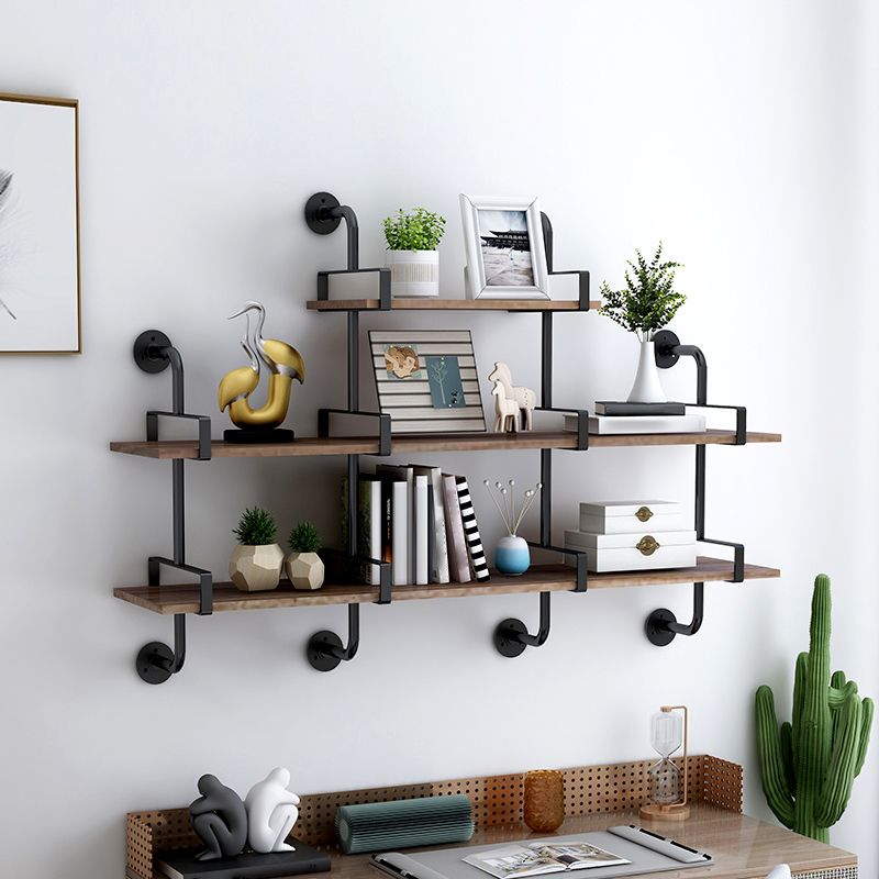 7.87"W Bookshelf Industrial Style Wall Mounted Bookcase for Home Study Room Clearhalo 'Bookcases' 'furn' 'furn_bookcases' 'Furniture' 'Office Furniture' 1200x1200_5b4ce12c-ef96-48db-ae77-1486a2af2ccf