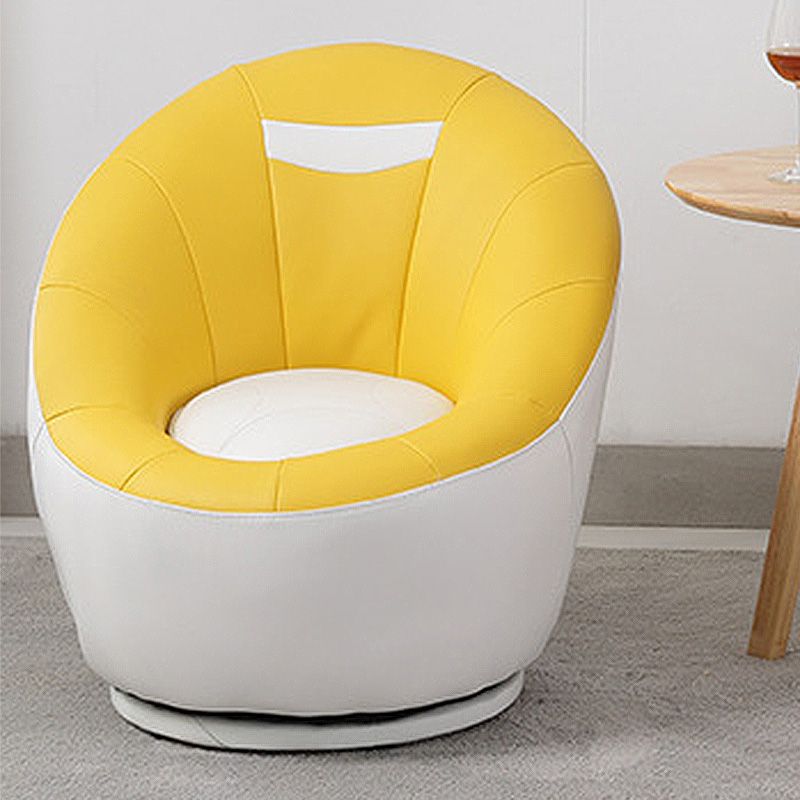 Chaise pivotante 25,5 "L x 25,1" W x 27,5 "H Armes incluses pour le salon