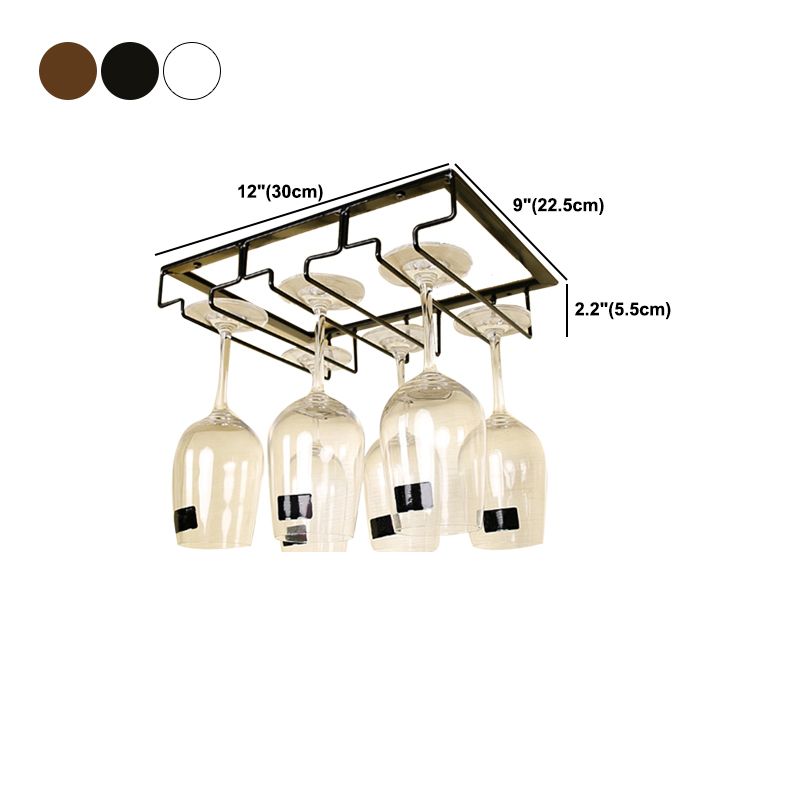 Soporte de vidrio colgante de metal y soporte de vidrio de un solo riel individual