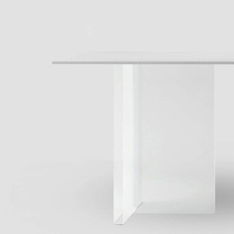 Contemporary 1/2/7 Pieces Furniture Acrylic Dining Room Table with Chairs for Kitchen Clearhalo 'Dining Room Sets' 'Dining Tables & Seating' 'dining_room_set' 'furn' 'furn_dining_room_set' 'Furniture' 'furniture_dining_room_set' 'Kitchen & Dining Furniture' 'kitchen&dining_furn' 'kitchen' 1200x1200_5b541045-69b6-461a-8368-632e13774043