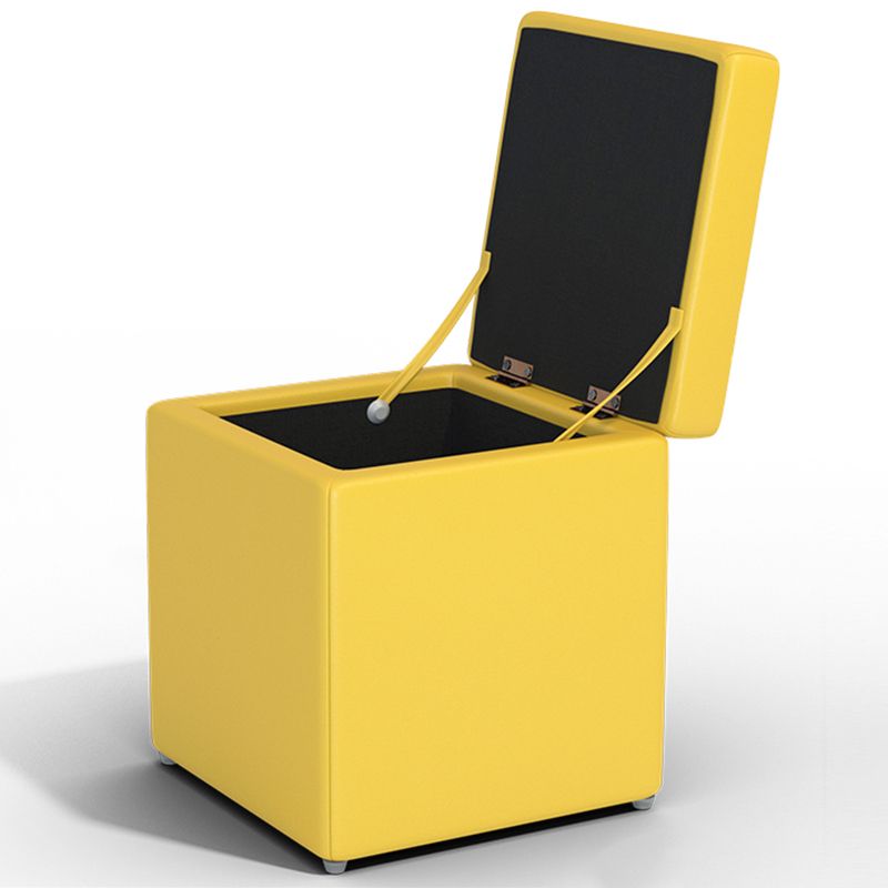 Tufted Mildew Resistant Ottoman Faux Leather Square Mid-Century Modern Cube Ottoman Clearhalo 'furn' 'furn_ottomans_poufs' 'Furniture' 'Living Room Furniture' 'Ottomans & Poufs' 'ottomans_poufs' 1200x1200_5b55b1de-bbfa-4dc4-af4e-08b4803748fd