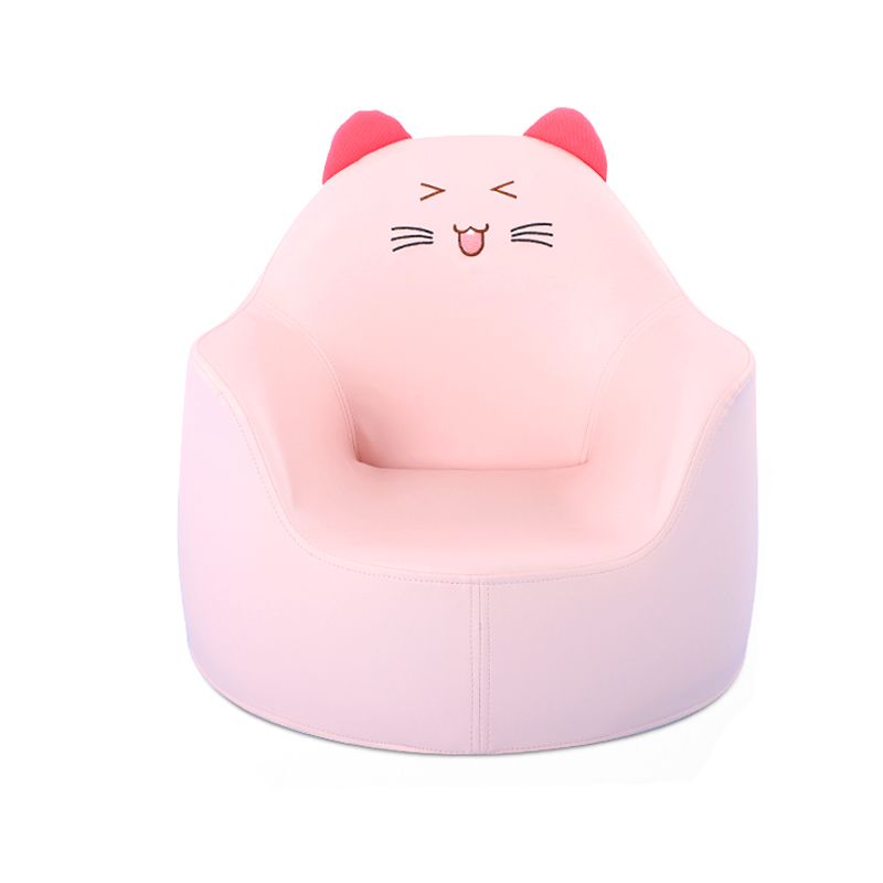 19.69"L x 19.69"W x 17.72"H Modern PU Camel Back Barrel Chair for Living Room