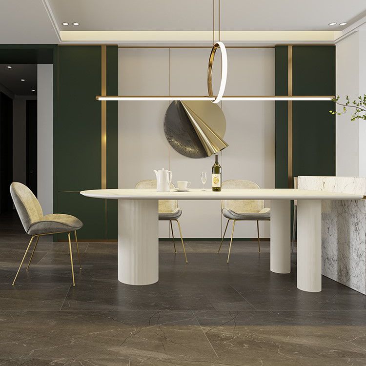 家のための現代的な3フィートのダイニングテーブルストーンダイニングルーム家具