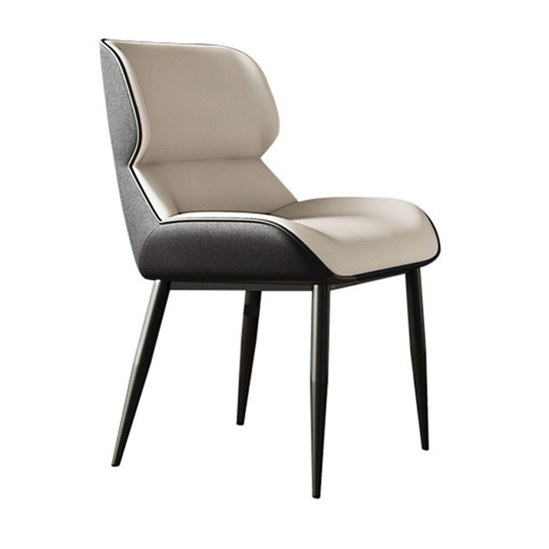 Industrial Dining Room Chair Upholstered Armless Dining Chairs