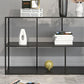 Open Bookcase Minimalist Book Shelf with Metal Rectangular Shelves Clearhalo 'Bookcases' 'Furniture' 'furniture_bookcases' 'kitchen' 'kitchen_bookcases' 'Living Room Furniture' 'Office Furniture' 1200x1200_5b575f20-c237-43a7-ab90-9931f6807591