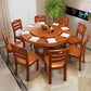 Solid Wood Dining Table Convertible Dining Table for Kitchen Room