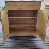 36.22" Tall Wood Rectangular Accent Chest 2 - Drawer and 2 - Door Accent Chest Clearhalo 'Cabinets & Chests' 'cabinets_chests' 'furn' 'furn_cabinets_chests' 'Furniture' 'Living Room Furniture' 1200x1200_5b5ad828-2e2c-43f2-9302-aba0a3e15b31