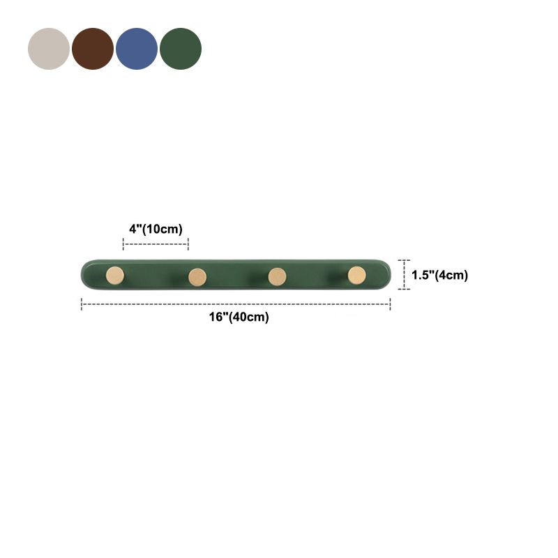Kit de entrada de madera de estilo moderno de stand montada con ganchos de madera