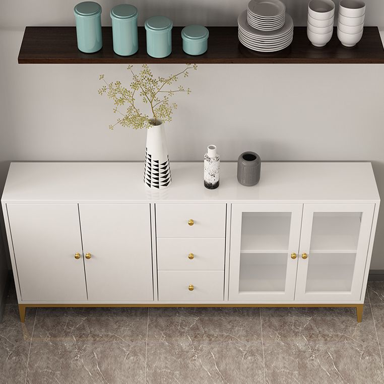 Pine Wood Kitchen Sideboard Cabinet Modern Credenza with Drawer and Storage Clearhalo 'buffet_sideboard' 'Buffets & Sideboards' 'furn' 'furn_buffet_sideboard' 'Furniture' 'furniture_buffet_sideboard' 'Kitchen & Dining Furniture' 1200x1200_5b5cd9b2-a8d2-4a3d-af5f-811a9d8916fe