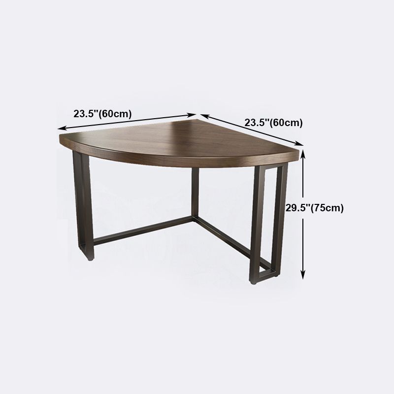Corner Table Modern Style Solid Wood Top Black Metal Table Legs for Bedroom Clearhalo 'furn' 'furn_office_desk' 'Furniture' 'furniture_office_desk' 'Office Desks' 'Office Furniture' 'office_desk' 1200x1200_5b5d927f-a013-4f86-9b1f-06e1ad9be4fc
