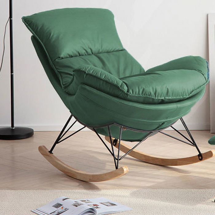 Modern Rocking Chair Solid Color Indoor Rocker Chair with Dark Legs Clearhalo 'Chairs & Seating' 'furn' 'furn_rocking_chairs' 'Furniture' 'Living Room Furniture' 'Rocking Chairs' 'rocking_chairs' 1200x1200_5b5e35dd-7015-458f-b90e-71b83bf892d7