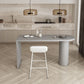 Table moderne en bois massif de forme libre, pour cuisine, salon, café