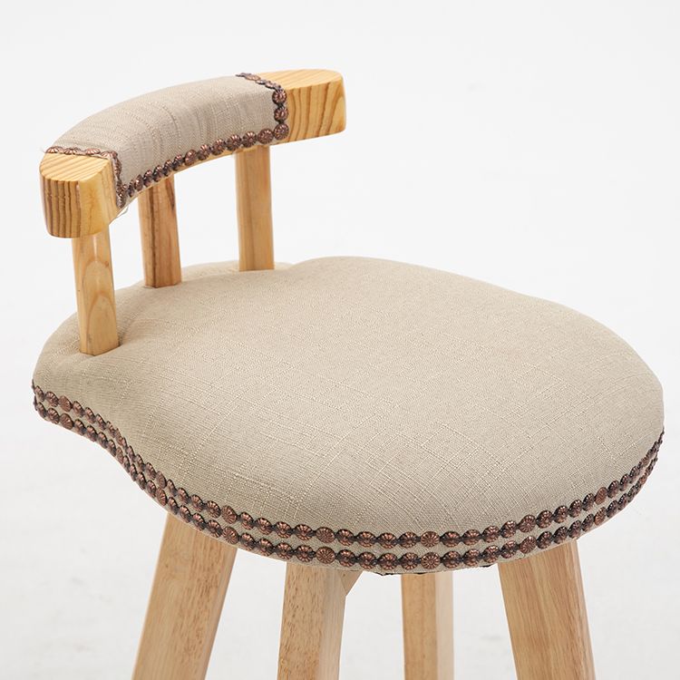 Modern Rotatable Backrest Counter Stool Wood Kitchen Bar Stool with Cushion Clearhalo 'Bar Furniture' 'Bar Stools' 'bar_stools' 'furn' 'furn_bar_stools' 'furniture_bar_stools' 'Kitchen & Dining Furniture' 'kitchen&dining_furn' 'kitchen' 'kitchen_furn' Furniture' 1200x1200_5b60c2fb-de81-473b-ad70-4edf0ea0bc6b