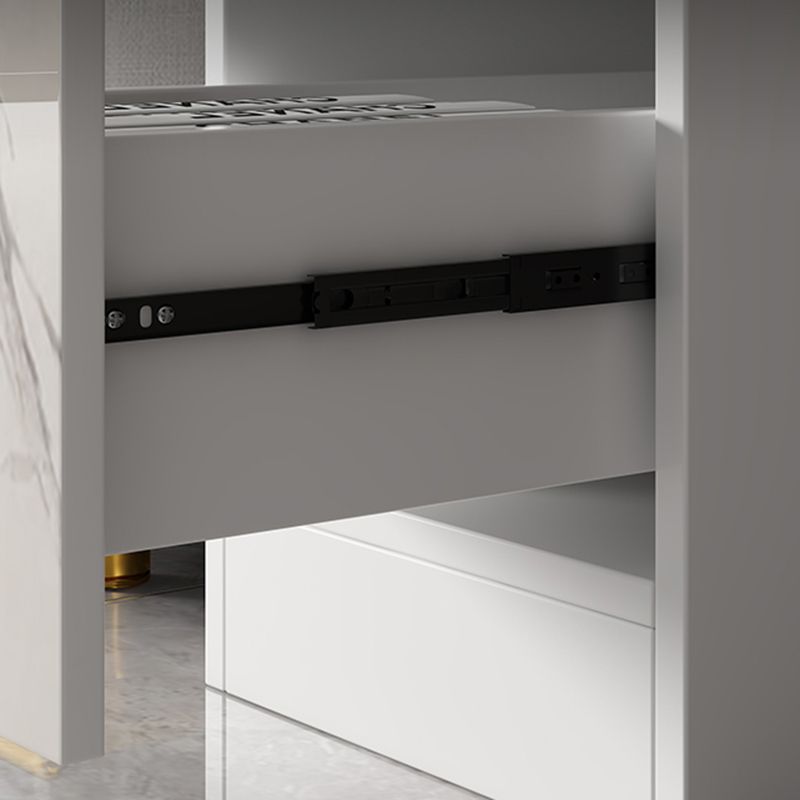 Solid Wood End Table 23.6" Tall 2-Drawer Side Table in Grey Clearhalo 'Coffee & Accent Tables' 'End & Side Tables' 'end_side_table' 'end_side_tables' 'furn' 'furn_end_side_tables' 'Furniture' 'furniture_end_side_table' 'Living Room Furniture' 1200x1200_5b60d716-b854-44ca-8aab-6df62d76b496