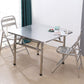 Industrial Square Stainless Steel Dining Table Standard Silver Dining Table for Kitchen Clearhalo ' dining_table' 'Dining Tables & Seating' 'Dining Tables' 'furn' 'furn_dining_table' 'Furniture' 'furniture_dining_table' 'Kitchen & Dining Furniture' 'kitchen&dining_furn' 'kitchen' 'kitchen_dining_table' 1200x1200_5b61921f-5aba-4c42-9b75-87df9c5ffec5