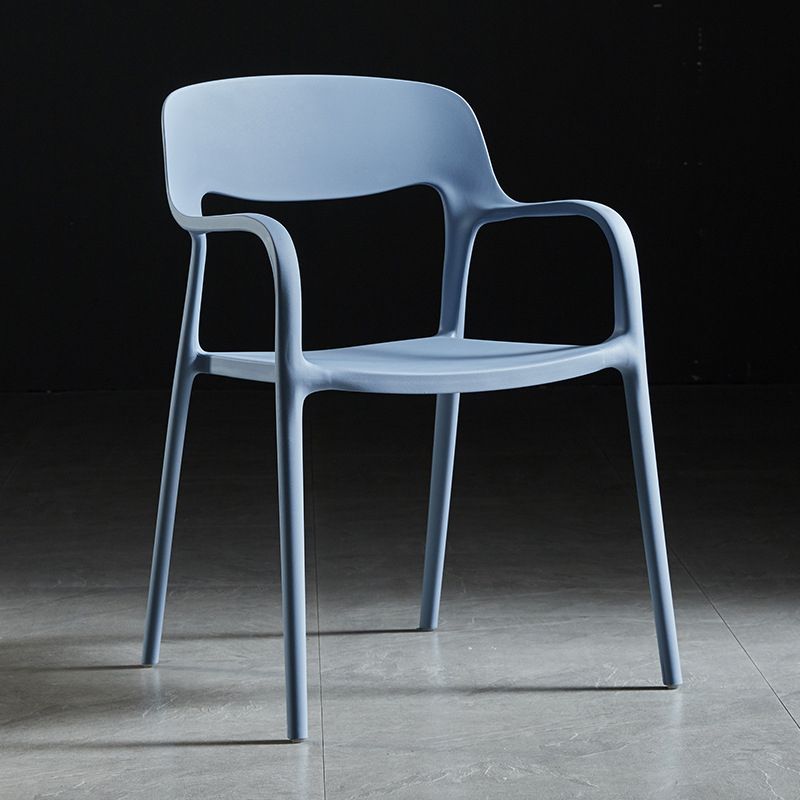 Open Back Dining Side Chair Dining Room Home Plastic Arm Chair Clearhalo 'Dining Chairs' 'Dining Tables & Seating' 'dining_chair' 'furn' 'furn_dining_chair' 'Furniture' 'Kitchen & Dining Furniture' 1200x1200_5b63ad20-53c0-4ba8-a3c4-550c096671cb