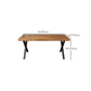 Natural Industrial Rectangular Office Desk Solid Wood Writing Desk