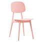 Scandinavian Plastic Dining Side Chair Open Back Armless Dining Chairs