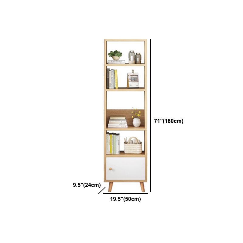 Engineered Wood Standard Bookshelf Matte Finish Shelf Bookcase with Doors Clearhalo 'Bookcases' 'furn' 'furn_bookcases' 'Furniture' 'Office Furniture' 1200x1200_5b66a072-7cb4-4c41-b3b5-8b87f897c62c