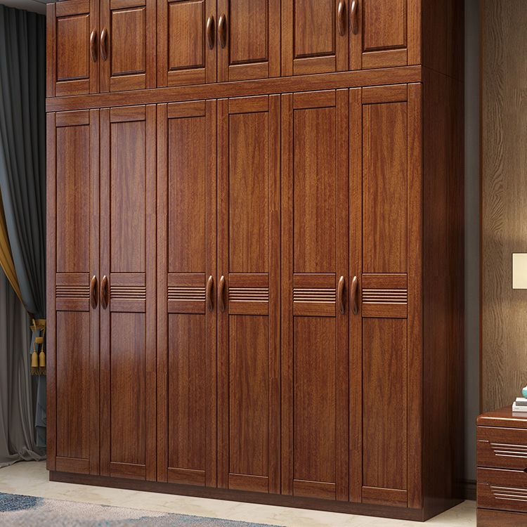 Bruine walnoot hout opbergkast traditionele kast met lade