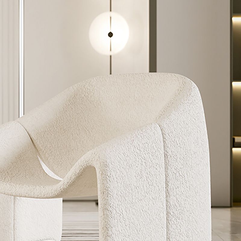 White Wool Accent Armchair with Sled Base and Tight Back in Solid Wood Clearhalo 'Accent Chairs' 'accent_chairs' 'Chairs & Seating' 'furn' 'furn_accent_chairs' 'Furniture' 'Living Room Furniture' 1200x1200_5b66d074-4ee4-462e-8214-d4425fd779bd
