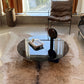 8.6"H Contemporary Coffee Table Glass Top Coffee Cocktail Table Clearhalo 'Coffee & Accent Tables' 'Coffee Tables' 'coffee_tables' 'furn' 'furn_coffee_tables' 'Furniture' 'Living Room Furniture' 1200x1200_5b66febb-aec6-4e86-b93c-5bf4242e27be
