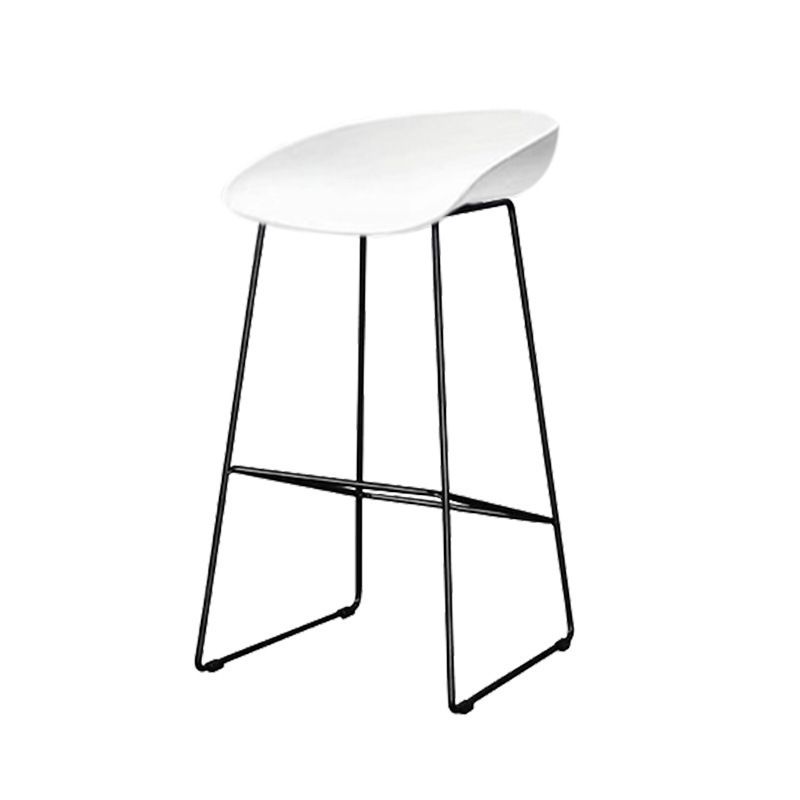 Contemporary Steel Base Bar Stool Armless Counter Stool for Living Room Clearhalo 'Bar Furniture' 'Bar Stools' 'bar_stools' 'furn' 'furn_bar_stools' 'Furniture' 'Kitchen & Dining Furniture' 1200x1200_5b6a7215-e466-4c31-b400-b28b5cf818fb