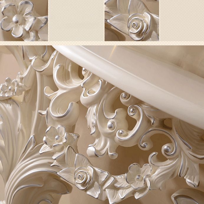 Tavolo da console a forma di forma libera in bianco/nero/oro console di divano console