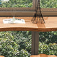 Mesa de barra de bar rectangular industrial Mesa de barra de bar de madera