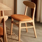 Contemporary Open Side Dining Chair Wooden Upholstered Chair for Dining Room