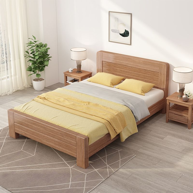 Noyer scandinave avec tête de lit Rectangulaire Panneau standard