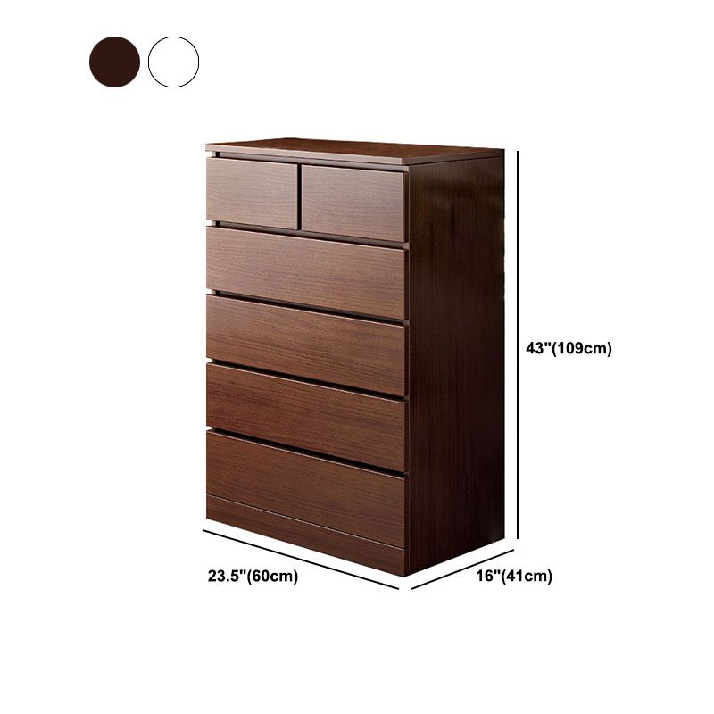 23.5" X 16" Vertical Storage Chest Modern Wood Storage Chest in White and Brown Clearhalo 'Bedroom Furniture' 'Dressers & Chests' 'dressers_chests' 'furn' 'furn_dressers_chests' 'Furniture' 1200x1200_5b6d1e95-d563-462b-8b60-948abcdbe613