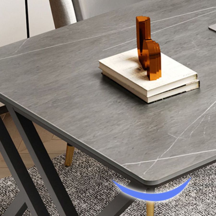 Contemporary Gaming Desk Rectangular Office Desk with Metal Legs Clearhalo 'furn' 'furn_office_desk' 'Furniture' 'Office Desks' 'Office Furniture' 'office_desk' 1200x1200_5b6d4b19-c6eb-4ade-b8b8-21fb22eefea5