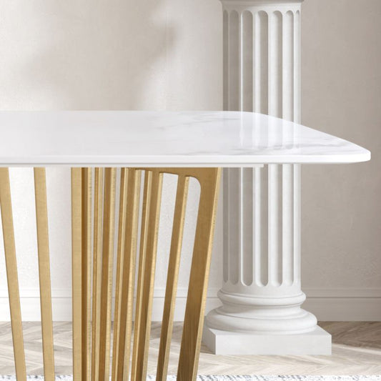 1/4/5/7 Pieces Luxury Dining Set Sintered Stone Dining Furniture with Leather Chairs Clearhalo 'Dining Room Sets' 'Dining Tables & Seating' 'dining_room_set' 'furn' 'furn_dining_room_set' 'Furniture' 'furniture_dining_room_set' 'Kitchen & Dining Furniture' 'kitchen&dining_furn' 'kitchen' 1200x1200_5b6e923f-70d7-4dfc-9e20-a10cfa1aacef