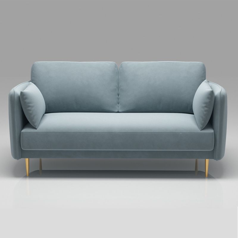 Mid-Century Modern Square Arm Sofa 32.2-In High Cushions Slipcovered Sofa Clearhalo 'furn' 'furn_sofas' 'Furniture' 'furniture_sofas' 'kitchen' 'kitchen_sofas' 'Living Room Furniture' 'Sofa' 'sofas' 1200x1200_5b6eb437-72a0-4a8a-a2e3-3ba8d65f69f3