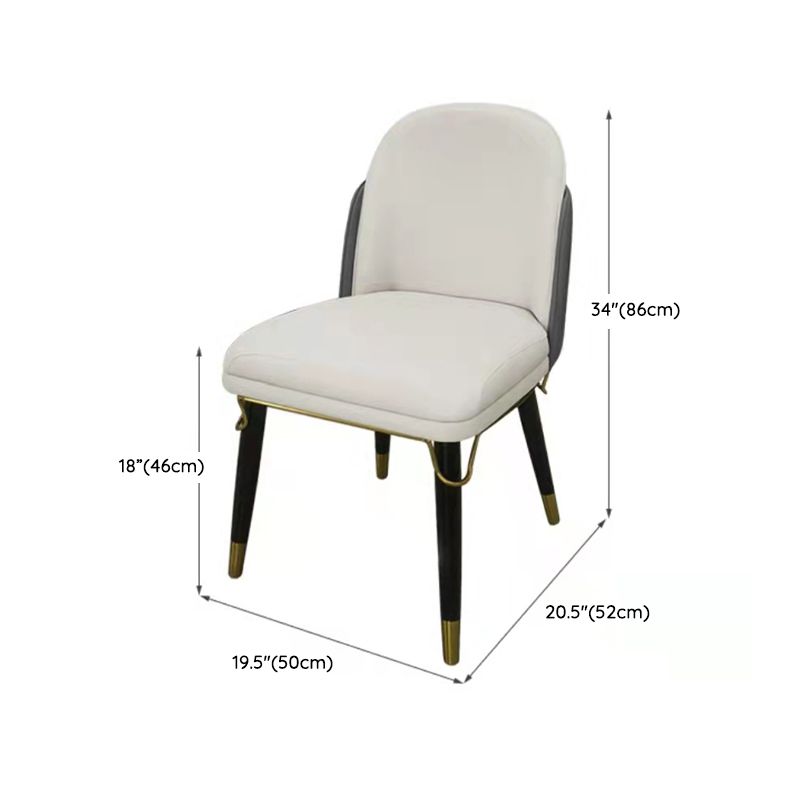 Glam Style Dinette Set for Dining Room 1/4/5/7 Pieces Glossy White Dining Table Set