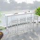 Modern Bar Height Table Rectangular Bar Table with Metal Base Clearhalo 'Bar Furniture' 'Bar Tables' 'bar_tables' 'furn' 'furn_bar_tables' 'Furniture' 'Kitchen & Dining Furniture' 1200x1200_5b705762-633e-43e6-9176-e33da57a96a7