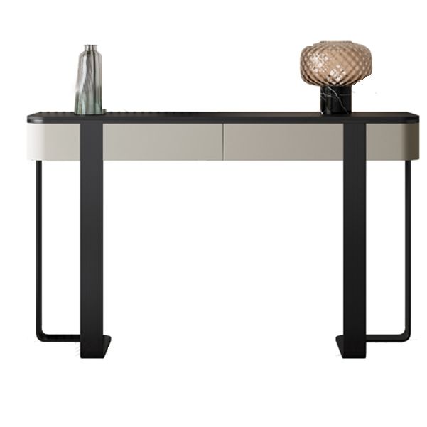 Tavolo accento console glam antico tavolo di divano mezzano in pietra