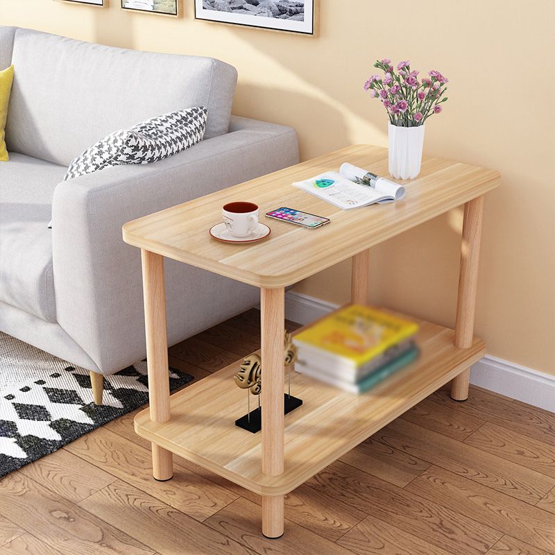Nordic style Wood Side Table with Shelves Sofa End Table for Living Room Clearhalo 'Coffee & Accent Tables' 'End & Side Tables' 'end_side_table' 'end_side_tables' 'furn' 'furn_end_side_tables' 'Furniture' 'furniture_end_side_table' 'Living Room Furniture' 1200x1200_5b710ad3-63b9-40c6-a248-357a5f139d02