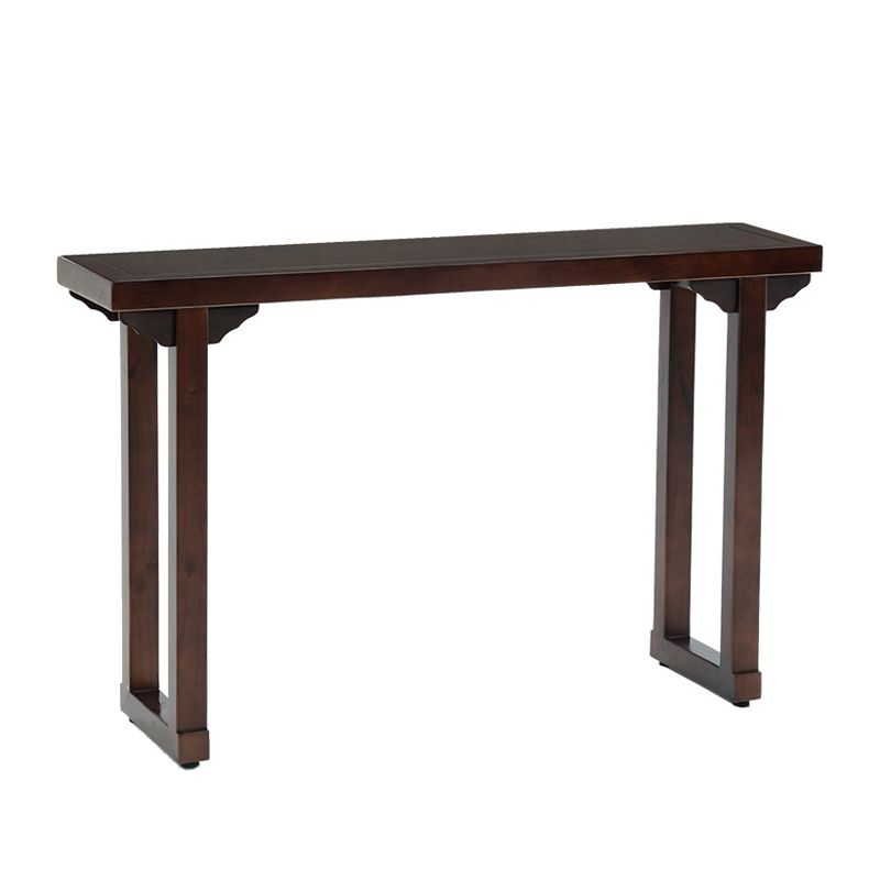 Mid-Century Modern Console Accent Table Antique Finish Rectangle Console Sofa Table Clearhalo 'Console Tables' 'console_tables' 'Entry & Mudroom Furniture' 'furn' 'furn_console_tables' 'Furniture' 1200x1200_5b72718b-3848-4d1b-9864-185f50194f0c